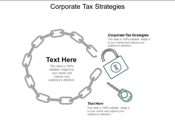 Corporate Tax Strategies Ppt PowerPoint Presentation Icon Example Cpb