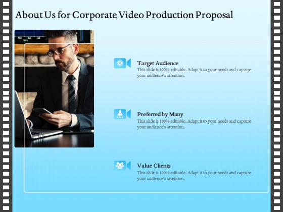 Corporate Video About Us For Corporate Video Production Proposal Brochure PDF Corporate Video About Us For Corporate Video Production Proposal Brochure PDF