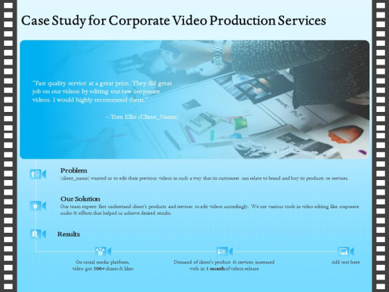 Corporate Video Case Study For Corporate Video Production Services Rules PDF