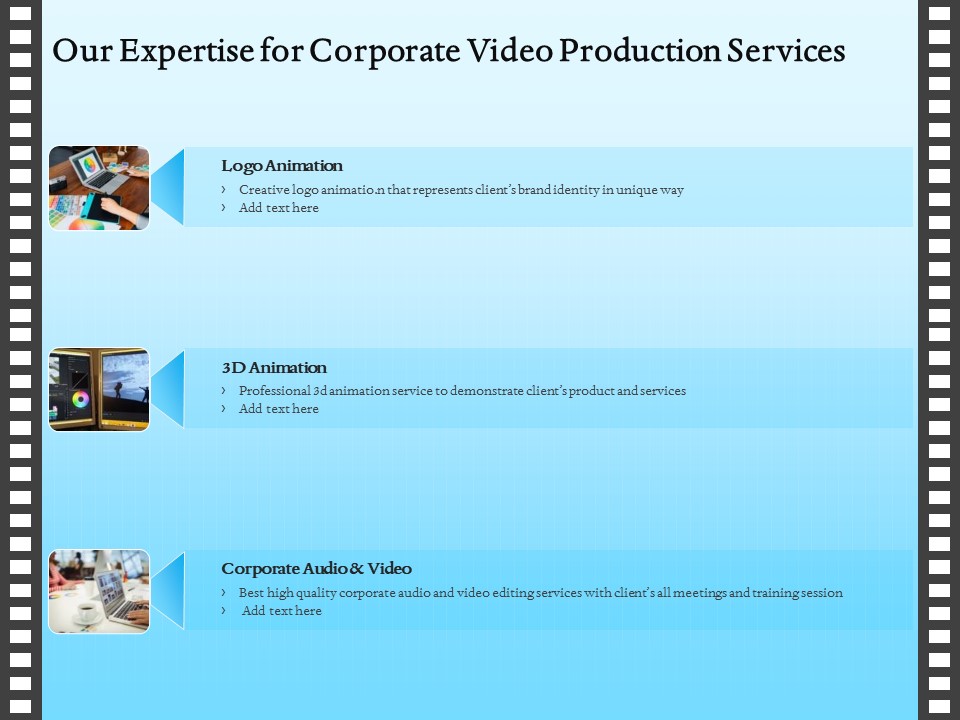 Corporate Video Our Expertise For Corporate Video Production Services Ppt Show Graphics Download PDF