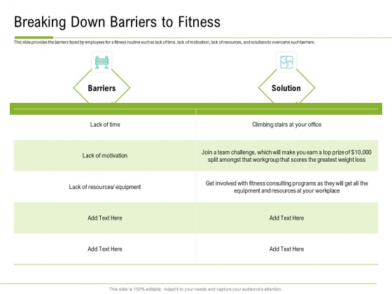 Corporate Wellness Consultant Breaking Down Barriers To Fitness Brochure PDF Corporate Wellness Consultant Breaking Down Barriers To Fitness Brochure PDF