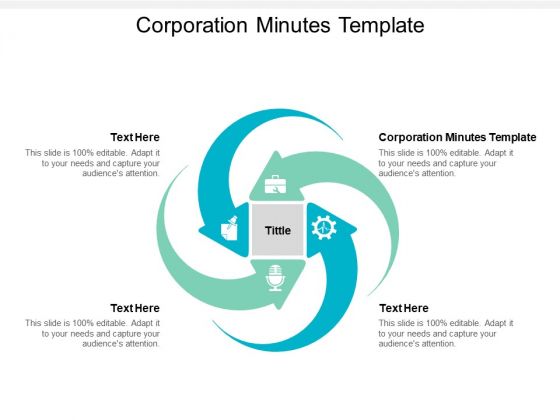 Corporation Minutes Template Ppt PowerPoint Presentation Slides Show Cpb