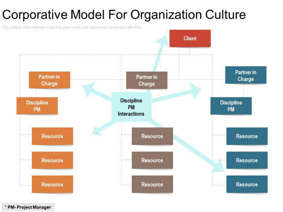 Corporative Model For Organization Culture Ppt PowerPoint Presentation File Graphics Design PDF