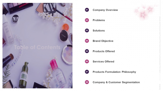 Cosmetic And Self Care Merchandise Investor Funding Elevator Pitch Deck Table Of Contents Rules PDF Cosmetic And Self Care Merchandise Investor Funding Elevator Pitch Deck Table Of Contents Rules PDF