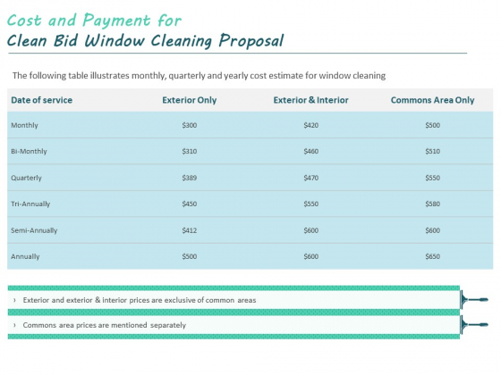 Cost And Payment For Clean Bid Window Cleaning Proposal Ppt Model Icon PDF Cost And Payment For Clean Bid Window Cleaning Proposal Ppt Model Icon PDF