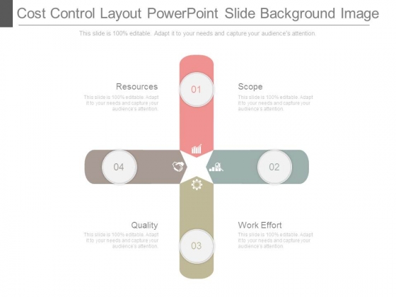 Cost Control Layout Powerpoint Slide Background Image