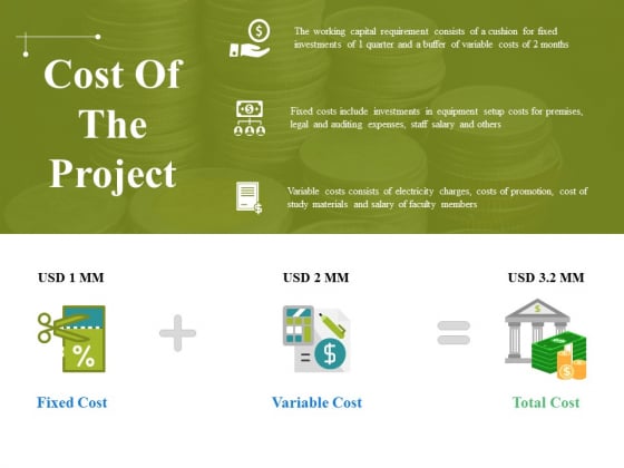 Cost Of The Project Ppt PowerPoint Presentation Outline Clipart Cost Of The Project Ppt PowerPoint Presentation Outline Clipart