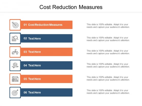 Cost Reduction Measures Ppt PowerPoint Presentation Outline Slides Cpb