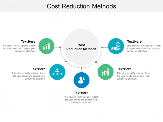 Cost Reduction Methods Ppt PowerPoint Presentation Slides Smartart Cpb