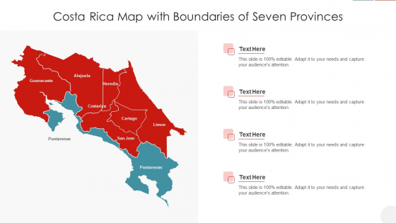 Costa Rica Map With Boundaries Of Seven Provinces Slides PDF Costa Rica Map With Boundaries Of Seven Provinces Slides PDF