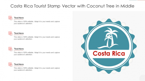 Costa Rica Tourist Stamp Vector With Coconut Tree In Middle Summary PDF Costa Rica Tourist Stamp Vector With Coconut Tree In Middle Summary PDF