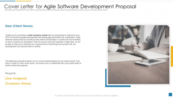 Cover Letter For Agile Software Development Proposal Portrait PDF Cover Letter For Agile Software Development Proposal Portrait PDF