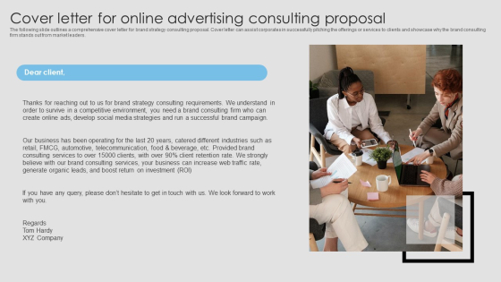 Cover Letter For Online Advertising Consulting Proposal Pictures PDF