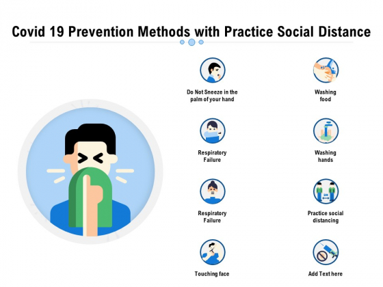 Covid 19 Prevention Methods With Practice Social Distance Ppt PowerPoint Presentation Portfolio Pictures PDF