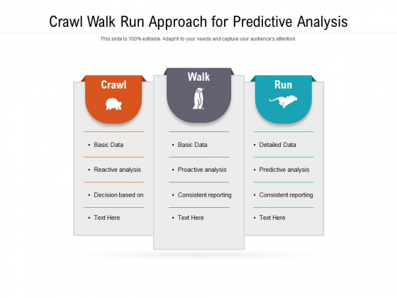 Crawl Walk Run Approach For Predictive Analysis Ppt PowerPoint Presentation File Maker PDF Crawl Walk Run Approach For Predictive Analysis Ppt PowerPoint Presentation File Maker PDF