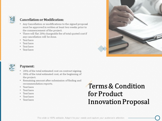Creating Innovation Commodity Terms And Condition For Product Innovation Proposal Summary PDF Creating Innovation Commodity Terms And Condition For Product Innovation Proposal Summary PDF
