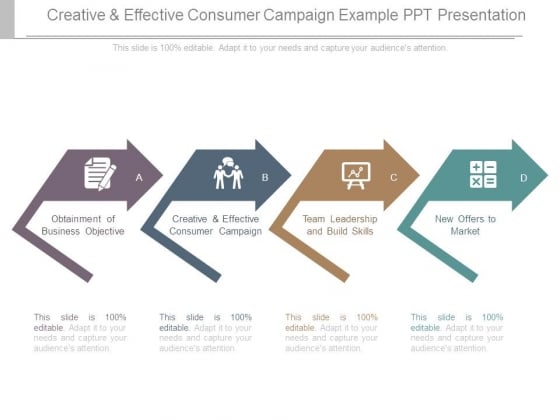 Creative And Effective Consumer Campaign Example Ppt Presentation