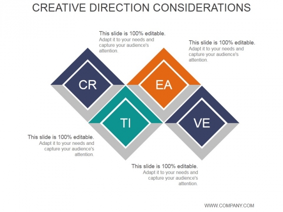 Creative Direction Considerations Ppt PowerPoint Presentation Background Images