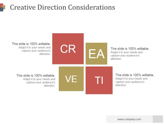 Creative Direction Considerations Ppt PowerPoint Presentation Graphics Creative Direction Considerations Ppt PowerPoint Presentation Graphics
