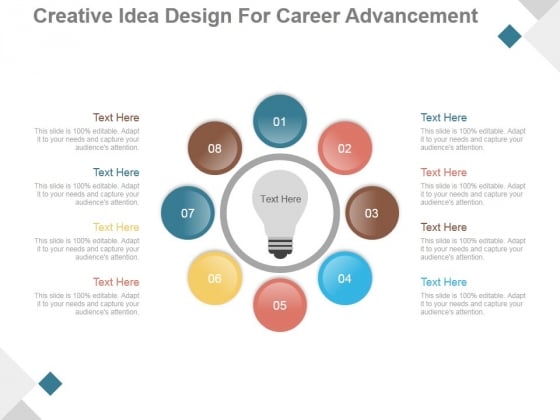 Creative Idea Design For Career Advancement Ppt PowerPoint Presentation Inspiration
