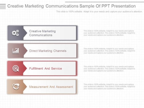 Creative Marketing Communications Sample Of Ppt Presentation