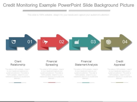 Credit Monitoring Example Powerpoint Slide Background Picture
