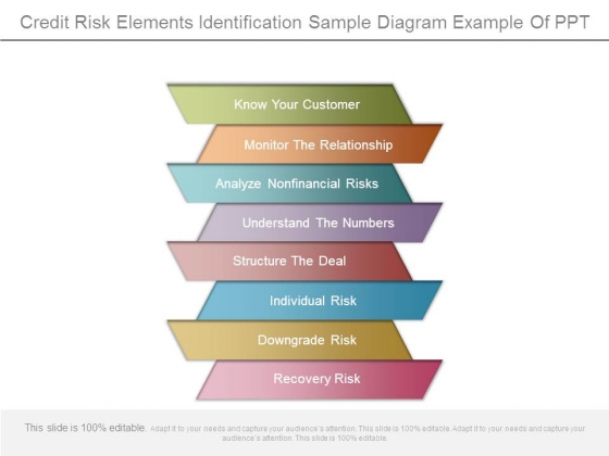 Credit Risk Elements Identification Sample Diagram Example Of Ppt