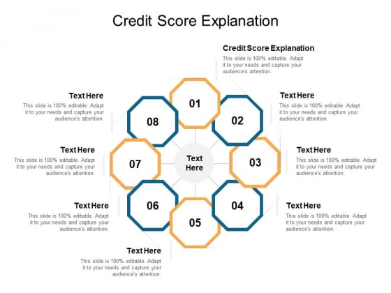 Credit Score Explanation Ppt PowerPoint Presentation Background Cpb