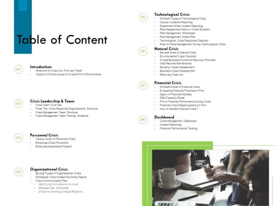 Crisis Management Table Of Content Ppt File Portrait PDF Crisis Management Table Of Content Ppt File Portrait PDF