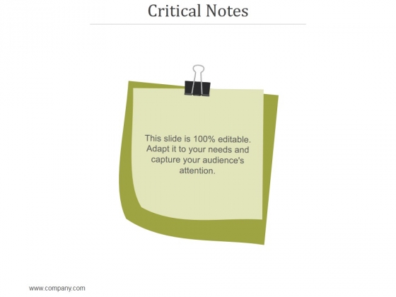 Critical Notes Ppt PowerPoint Presentation Samples Critical Notes Ppt PowerPoint Presentation Samples