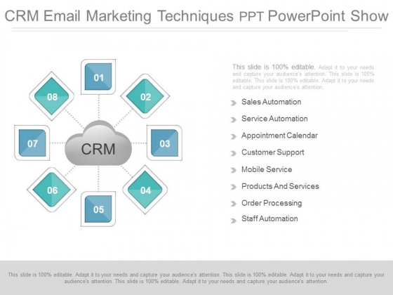 Crm Email Marketing Techniques Ppt Powerpoint Show