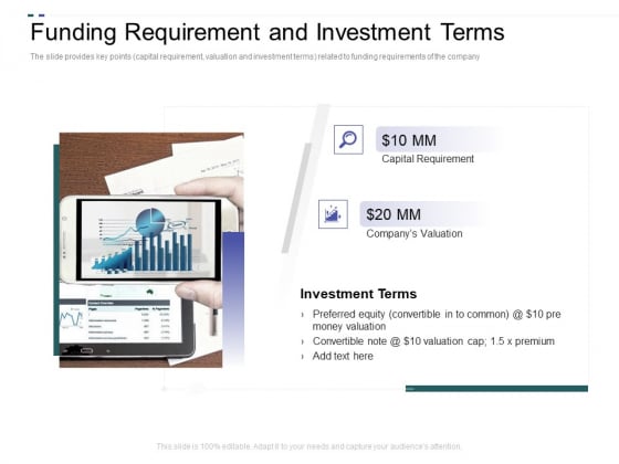 Crowd Sourced Equity Funding Pitch Deck Funding Requirement And Investment Terms Slides PDF Crowd Sourced Equity Funding Pitch Deck Funding Requirement And Investment Terms Slides PDF
