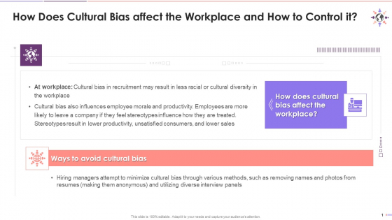 Cultural Bias And Approaches To Minimize It At Workplace Training Ppt Cultural Bias And Approaches To Minimize It At Workplace Training Ppt