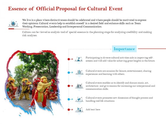 Cultural Event Essence Of Official Proposal For Cultural Event Rules PDF Cultural Event Essence Of Official Proposal For Cultural Event Rules PDF