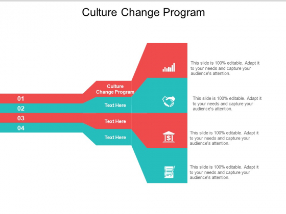 Culture Change Program Ppt PowerPoint Presentation Infographic Template Elements Cpb