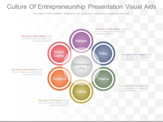 Culture Of Entrepreneurship Presentation Visual Aids