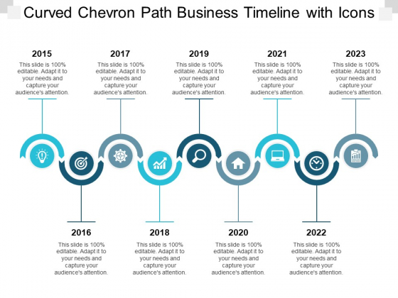 Curved Chevron Path Business Timeline With Icons Ppt PowerPoint Presentation Infographics Outfit Curved Chevron Path Business Timeline With Icons Ppt PowerPoint Presentation Infographics Outfit