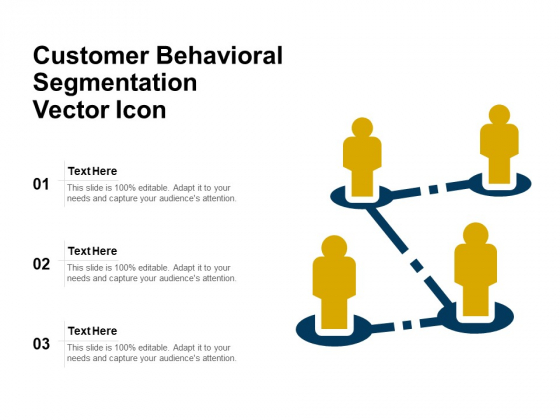 Customer Behavioral Segmentation Vector Icon Ppt PowerPoint Presentation Icon Gallery PDF