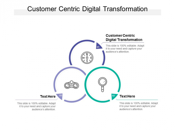 Customer Centric Digital Transformation Ppt PowerPoint Presentation Professional Inspiration Cpb