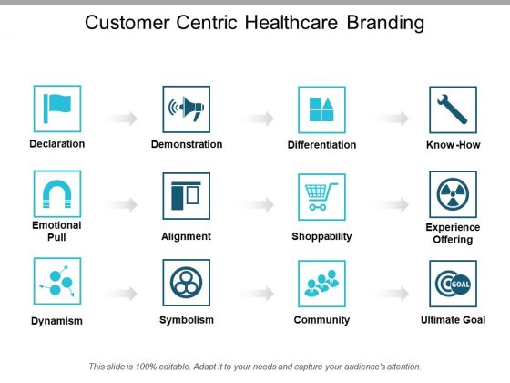 Customer Centric Healthcare Branding Ppt PowerPoint Presentation File Elements