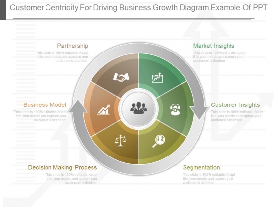 Customer Centricity For Driving Business Growth Diagram Example Of Ppt
