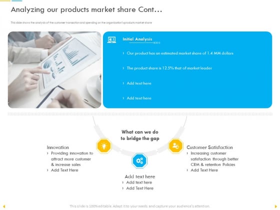 Customer Churn Prediction And Prevention Analyzing Our Products Market Share Cont Graphics PDF Customer Churn Prediction And Prevention Analyzing Our Products Market Share Cont Graphics PDF