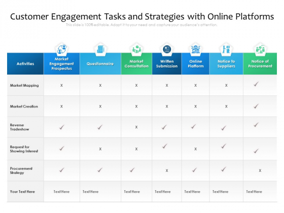 Customer Engagement Tasks And Strategies With Online Platforms Ppt PowerPoint Presentation Gallery Background Designs PDF Customer Engagement Tasks And Strategies With Online Platforms Ppt PowerPoint Presentation Gallery Background Designs PDF
