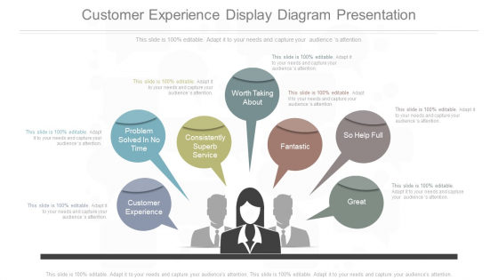 Customer Experience Display Diagram Presentation Customer Experience Display Diagram Presentation