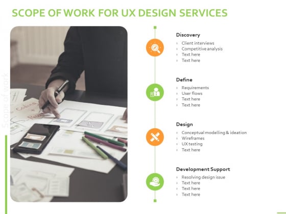 Customer Experience Interface Scope Of Work For UX Design Services Ppt PowerPoint Presentation Gallery Inspiration PDF Customer Experience Interface Scope Of Work For UX Design Services Ppt PowerPoint Presentation Gallery Inspiration PDF