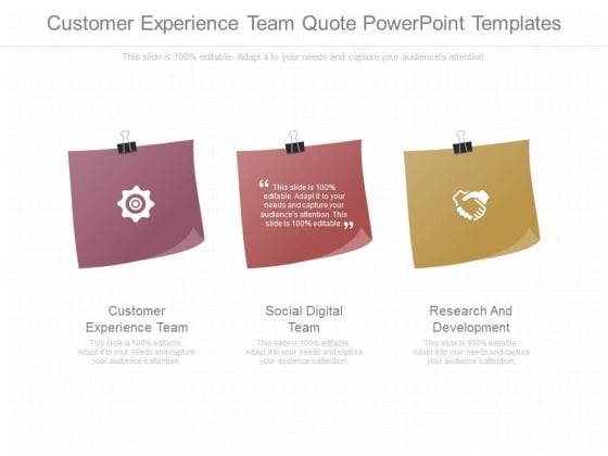 Customer Experience Team Quote Powerpoint Templates Customer Experience Team Quote Powerpoint Templates