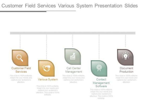 Customer Field Services Various System Presentation Slides Customer Field Services Various System Presentation Slides