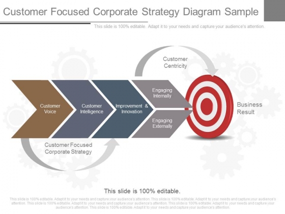 Customer Focused Corporate Strategy Diagram Sample Customer Focused Corporate Strategy Diagram Sample