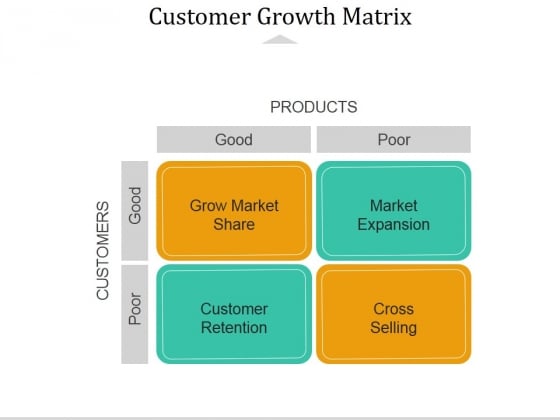 Customer Growth Matrix Ppt PowerPoint Presentation Infographics Slide