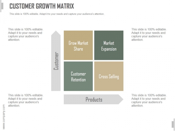 Customer Growth Matrix Ppt PowerPoint Presentation Slides